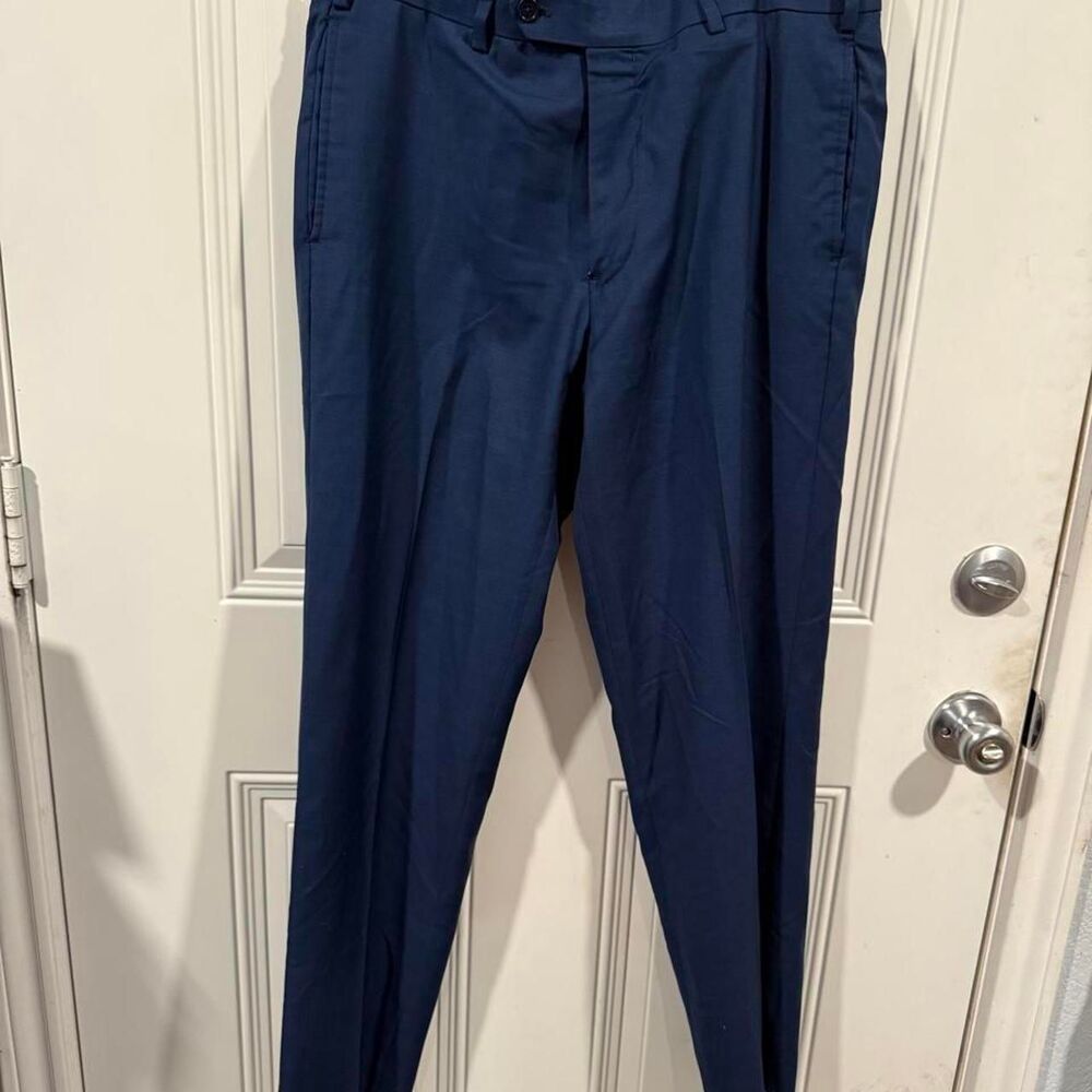 Brooks-brothers Men's Navy and Blue Trousers
